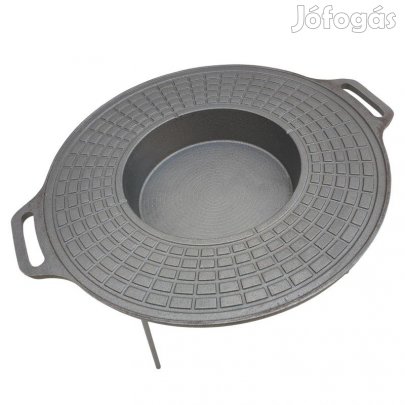 Öntöttvas grill tárcsa krumplisütővel 50cm grilltárcsa
