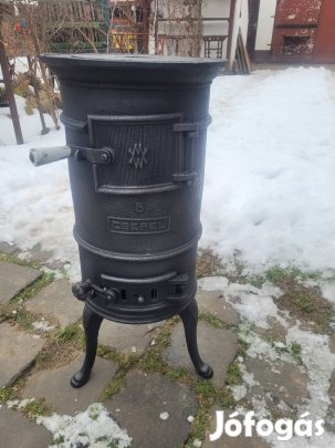 Öntöttvas kályha.