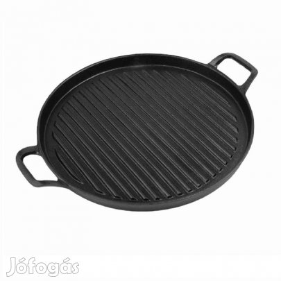 Öntöttvas kerek grill serpenyő 31 cm