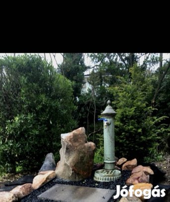 Öntöttvas kerti állókút