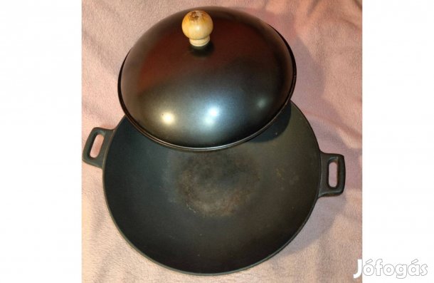 Öntöttvas wok villanytűzhelyhez