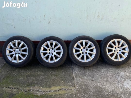 Opel 16" gyári alufelni garnitúra újszerű gumikkal