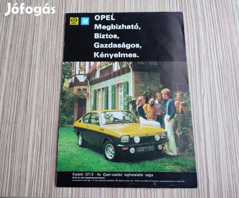 Opel 1976 kínálat, magyar prospektus, katalógus! Ritka!!