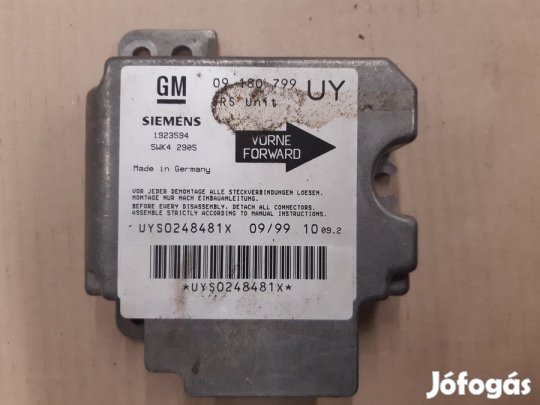 Opel Astra G (1998-2004) Légzsák Vezérlő Elektronika