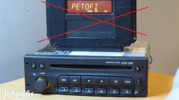 Opel CDR 500 gyári cd rádió autórádió fejegység