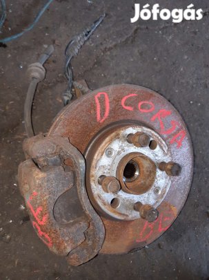 Opel Corsa D Bal Első Csonkállvány Kerékaggyal + Féknyereg + ABS