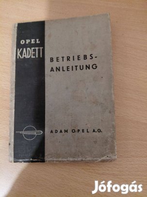 Opel Kadett KJ38 kezelési utasítás