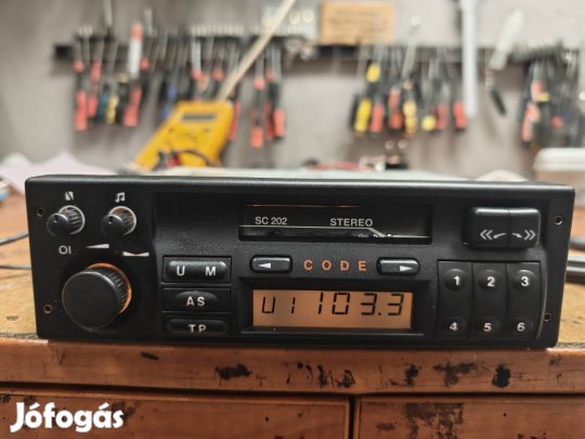 Opel SC202 saját kijelzős ritka autórádió 