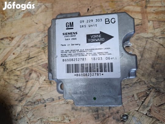Opel Zafira A (1998-2004) Légzsák Vezérlő Elektronika
