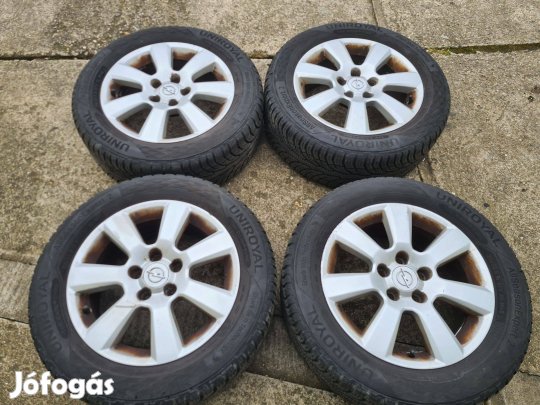 Opel alufelni újszerű Uniroyal 4 évszakos 16" gumival