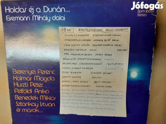 Opera, operett lemezek, szinészek énekével ajándék kislemezek