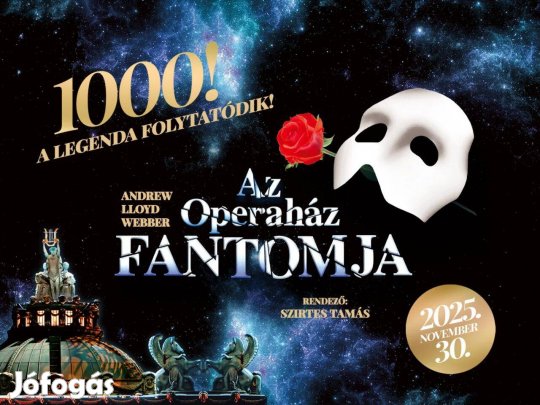 Operaház fantomja jegyek - Madách Színház - 4 db