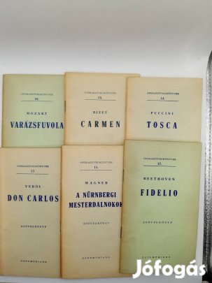 Operaszövegkönyvek az 1950-60-as évekből Zeneműkiadó.23 db