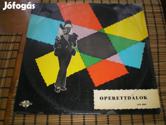 Operett dalok Honthy Hanna és Baksay Árpád bakelit lemez LP