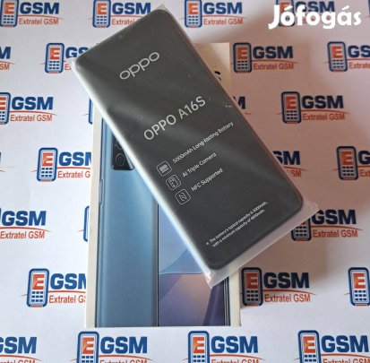 Oppo A16s 64GB Kék Kártyafüggetlen Új Mobiltelefon