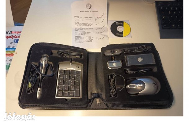 Optikai-Egér Webkam. Fejhalgató-Mikrofon Szám-billentyű HUB-4p. Készl
