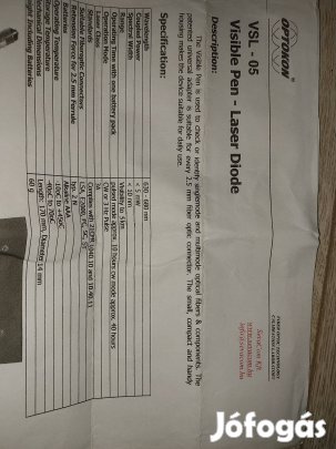 Optokon Visible Pen látható lézer toll eladó