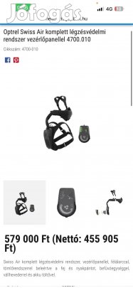 Optrel swiss air szűrt levegős maszk, friss levegős pajzs, maszk 