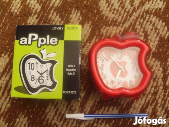Óra (asztali, új, dobozában, elemes)