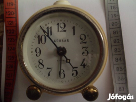 Óra, mechanikus (ébresztős orosz asztali óra)