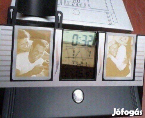 Óra hőmérő képkeret 3 az 1-ben Új