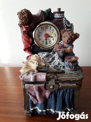 Óra-persely, mackós