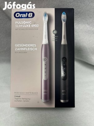Oral-B Pulsonic Slim Luxe 4900 elektromos fogkefe csomag 2 készülékkel
