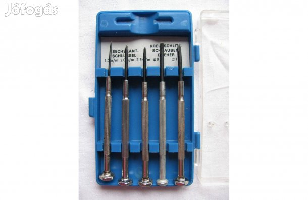 Órás csavarhúzó készlet 5 db -os