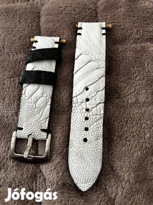Óraszíj 22mm struccbőrből eladó