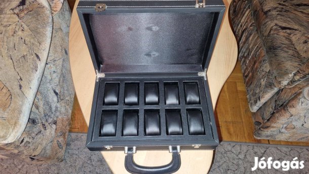 Óratartó bőrönd 10 hellyel