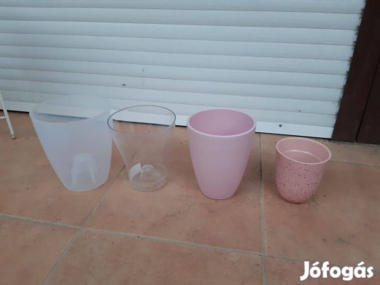 Orchidea kaspó váza 4 db