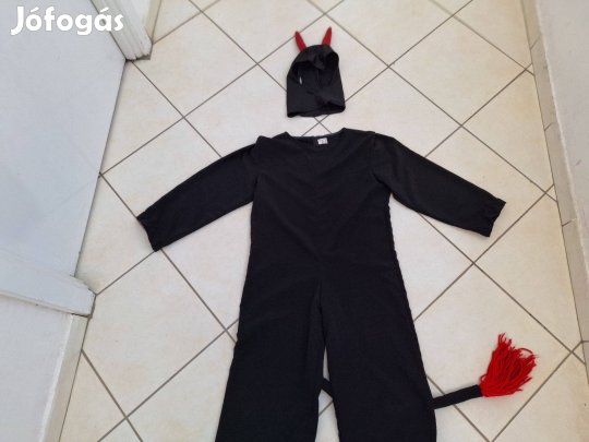 Ördög jelmez (egyrészes) kisiskolásoknak eladó