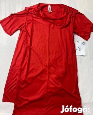 Ördög jelmez, halloween jelmez, piros köpeny, felnőtt jelmez AH373