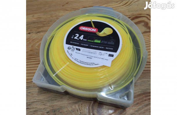 Oregon fűkasza damil 2,4mm kerek profil 88m sárga