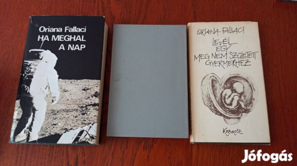 Oriana Fallaci könyvcsomag / 3 db könyv