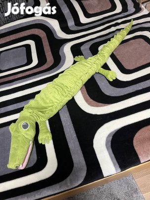 Óriás 160 cm-es plüss krokodil - Csörgő farkú