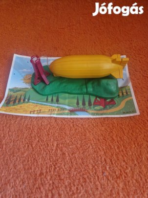 Óriás Kinder mágneses zeppelin 1998-as papírjával