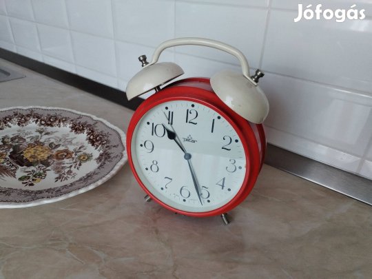 Óriás Német "Peter" vekker a 70-80-as évekből csengö és lábak