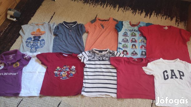 Óriási fiú ruhacsomag 75 db-os, 104-es, nadrág,póló, pulcsi