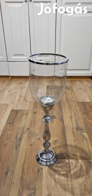 Óriási gyertyatartó üvegbúrával 75 cm