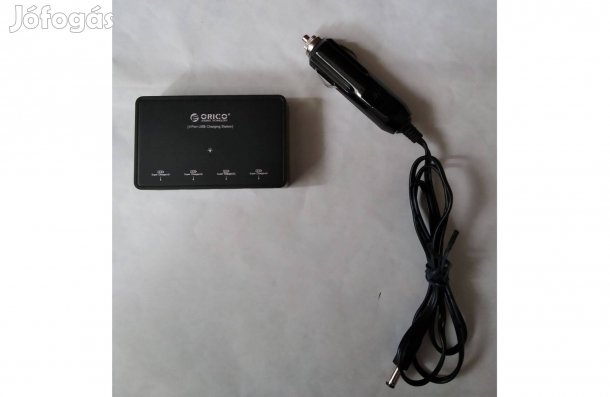 Orico 4 portos USB autós töltő