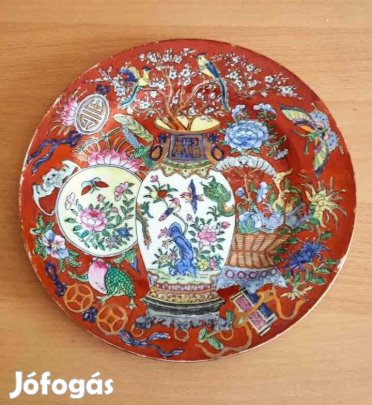 Oriental Objects D'Art Made in Macau kínai porcelán dísztál