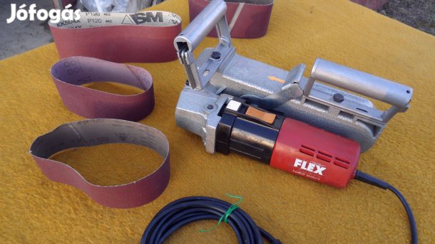 Original Flex új áll.német szalagcsiszoló varratokra + csiszoló "fej"