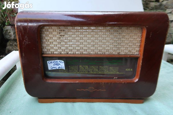 Orion 520 rádió űres doboza hangszóróselymével