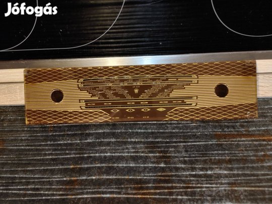 Orion AR 321 rádió skálaüveg előlap - /garázs vitrinben/