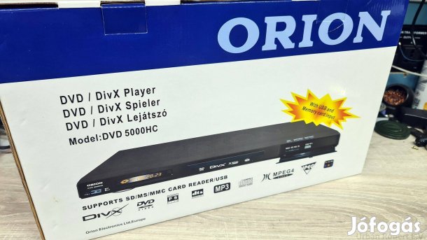 Orion DVD5000HC dobozos dvix-es dvd lejátszó