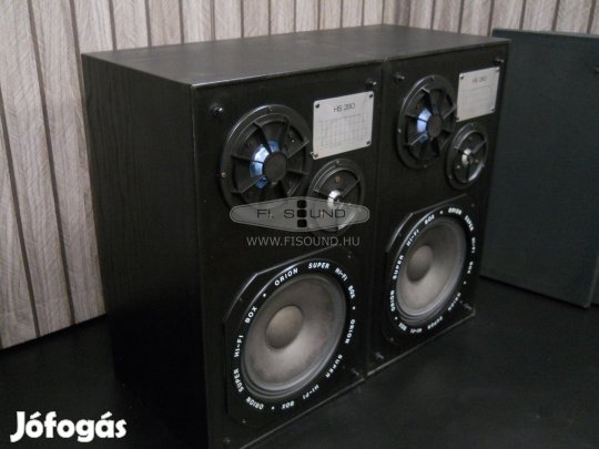 Orion HS 280 ,80W,4ohm,3 utas hangfal pár 20cm-s textilszövet szélű