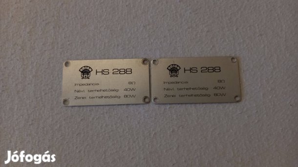 Orion Hs 288 hangfal adattábla pár