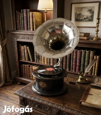 Örök klasszikus tölcséres gramofon