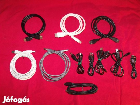 Örökség: Sony, Panasonic, JVC házimozi kábel készlet.11db-os